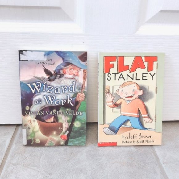Children Book Flat Stanley Jeff Brown and Wizard at Work - Picture 1 of 4